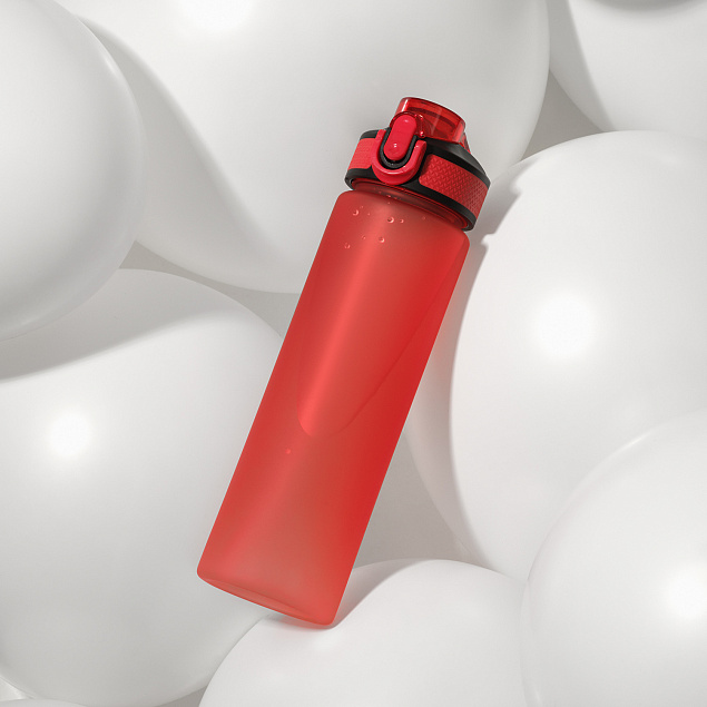 Спортивная бутылка для воды, Flip, 700 ml, красная с логотипом в Самаре заказать по выгодной цене в кибермаркете AvroraStore