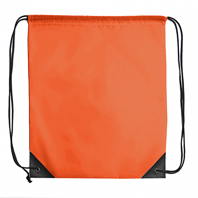 Рюкзак мешок с укреплёнными уголками BY DAY, оранжевый, 35*41 см, полиэстер 210D с логотипом в Самаре заказать по выгодной цене в кибермаркете AvroraStore
