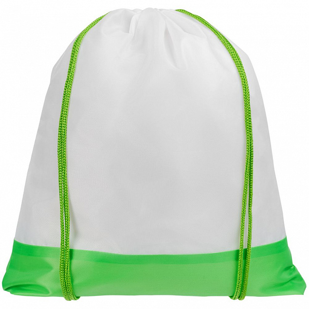 Рюкзак детский Classna, белый с зеленым с логотипом в Самаре заказать по выгодной цене в кибермаркете AvroraStore