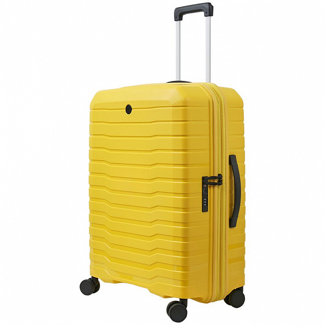 Чемодан Edge M, желтый с логотипом в Самаре заказать по выгодной цене в кибермаркете AvroraStore