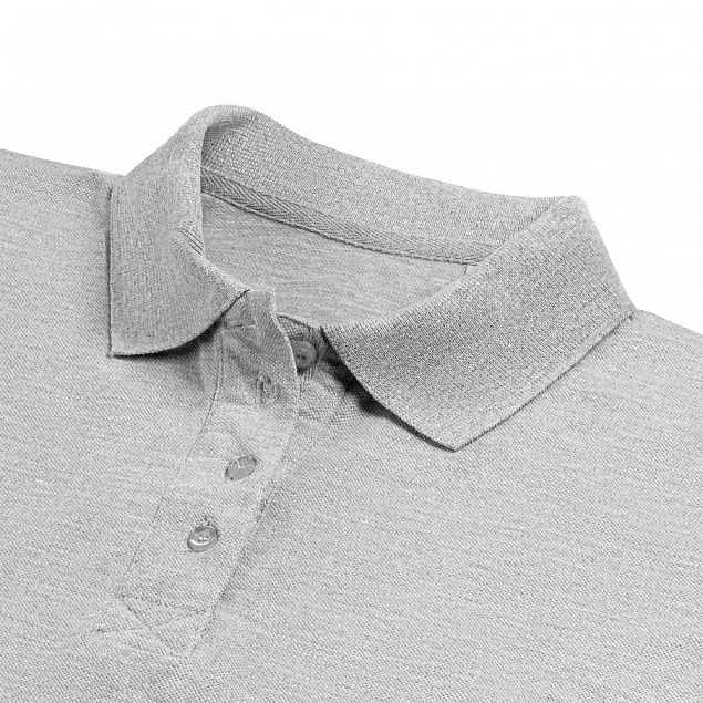 Рубашка поло женская Virma Premium Lady, серый меланж с логотипом в Самаре заказать по выгодной цене в кибермаркете AvroraStore