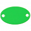 Шильдик металлический Alfa Oval, зеленый неон с логотипом в Самаре заказать по выгодной цене в кибермаркете AvroraStore