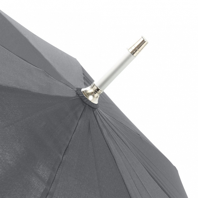 Зонт-трость Alu Golf AC, серый с логотипом в Самаре заказать по выгодной цене в кибермаркете AvroraStore