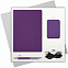 Подарочный набор Spark, фиолетовый (ежедневник, ручка, аккумулятор) с логотипом в Самаре заказать по выгодной цене в кибермаркете AvroraStore