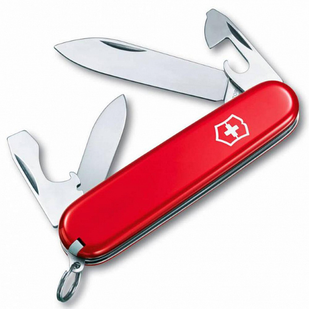Армейский нож Recruit 84, красный с логотипом в Самаре заказать по выгодной цене в кибермаркете AvroraStore