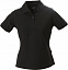 Рубашка поло стретч женская ALBATROSS, черная с логотипом в Самаре заказать по выгодной цене в кибермаркете AvroraStore