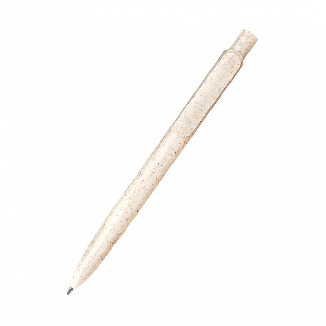 Ручка из биоразлагаемой пшеничной соломы Melanie, белая с логотипом в Самаре заказать по выгодной цене в кибермаркете AvroraStore