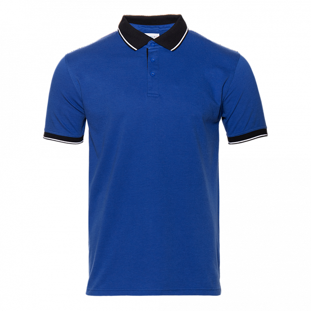 Рубашка поло Рубашка мужская 04C Синий с логотипом в Самаре заказать по выгодной цене в кибермаркете AvroraStore