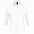 Рубашка женская с рукавом 3/4 EFFECT 140, белая с логотипом в Самаре заказать по выгодной цене в кибермаркете AvroraStore