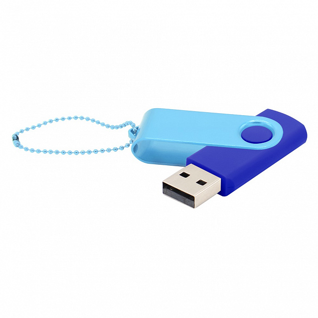 Флешка Designer To Go 2.0 USB 16Gb, синий/голубой с логотипом в Самаре заказать по выгодной цене в кибермаркете AvroraStore