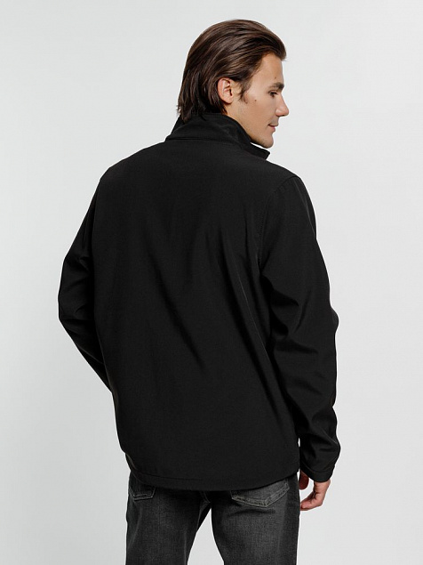 Куртка мужская RACE MEN черная с логотипом в Самаре заказать по выгодной цене в кибермаркете AvroraStore
