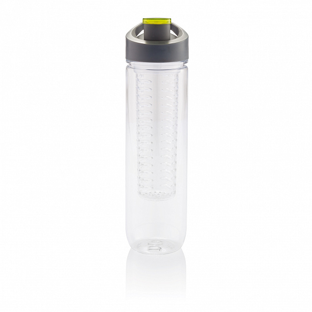 Бутылка для воды Tritan с контейнером для фруктов, 800 мл, зеленый с логотипом в Самаре заказать по выгодной цене в кибермаркете AvroraStore