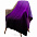 Плед Dreamshades, фиолетовый с черным с логотипом в Самаре заказать по выгодной цене в кибермаркете AvroraStore
