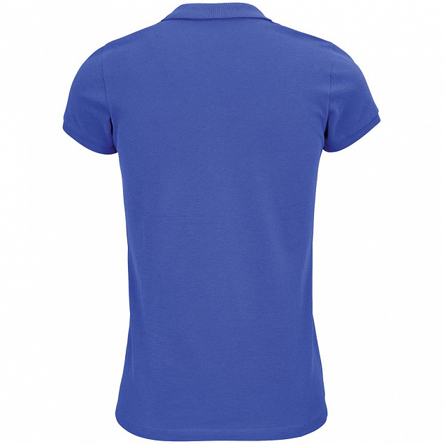 Рубашка поло женская Planet Women, ярко-синяя с логотипом в Самаре заказать по выгодной цене в кибермаркете AvroraStore