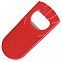 Открывалка  "Кулачок" красная, 9,5х4,5х1,2 см;  фростированный пластик/ тампопечать с логотипом в Самаре заказать по выгодной цене в кибермаркете AvroraStore