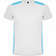 Спортивная футболка DETROIT мужская, БЕЛЫЙ/БИРЮЗОВЫЙ 2XL с логотипом в Самаре заказать по выгодной цене в кибермаркете AvroraStore