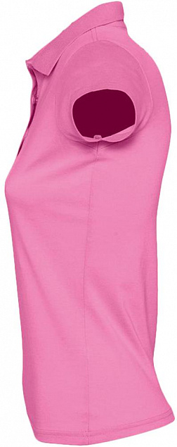 Рубашка поло женская Prescott Women 170, розовая с логотипом в Самаре заказать по выгодной цене в кибермаркете AvroraStore