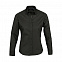 Рубашка женская с длинным рукавом Eden 140 черная с логотипом в Самаре заказать по выгодной цене в кибермаркете AvroraStore