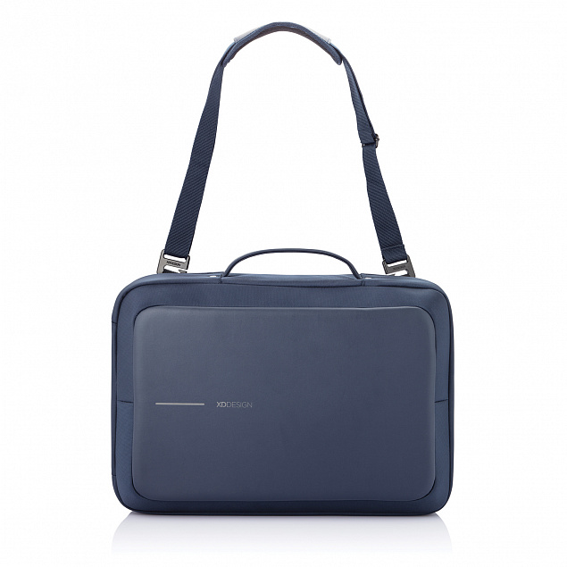 Сумка-рюкзак Bobby Bizz с защитой от карманников, синий с логотипом в Самаре заказать по выгодной цене в кибермаркете AvroraStore