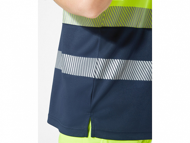 Рубашка поло со светоотражающими полосами «Vega», мужская с логотипом в Самаре заказать по выгодной цене в кибермаркете AvroraStore