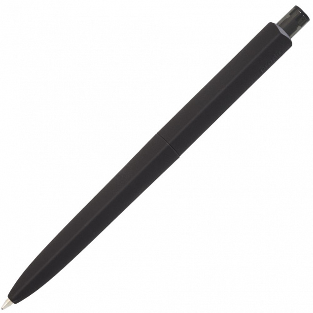 Ручка шариковая Prodir DS8 PRR-Т Soft Touch, черная с логотипом в Самаре заказать по выгодной цене в кибермаркете AvroraStore