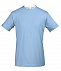 Футболка мужская с контрастной отделкой MADISON 170, голубой/белый с логотипом в Самаре заказать по выгодной цене в кибермаркете AvroraStore