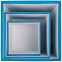 Коробка Cube L, голубая с логотипом в Самаре заказать по выгодной цене в кибермаркете AvroraStore