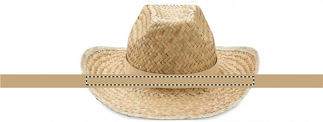 Ковбойская шляпа из натуральной с логотипом в Самаре заказать по выгодной цене в кибермаркете AvroraStore