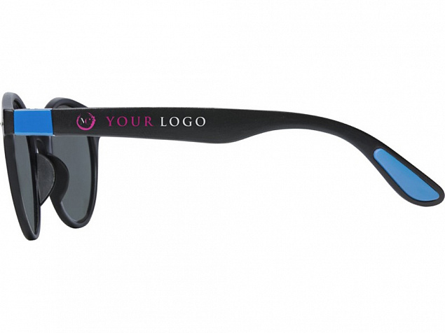 Steven модные круглые солнцезащитные очки, process blue с логотипом в Самаре заказать по выгодной цене в кибермаркете AvroraStore