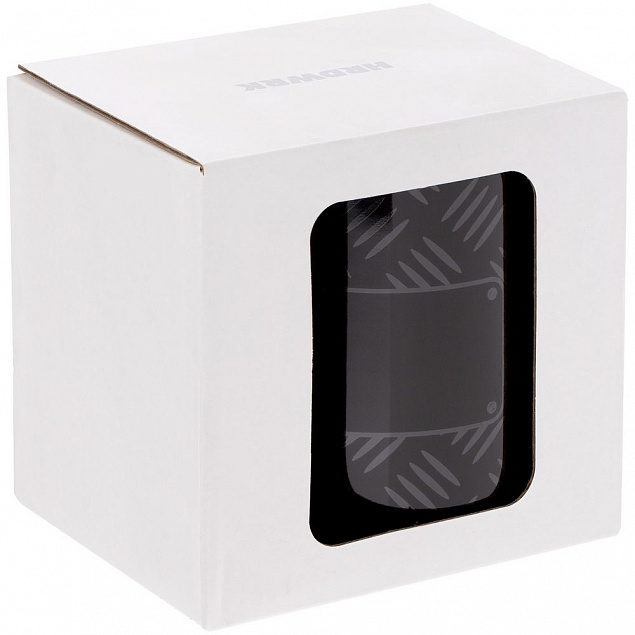 Кружка Hard Work Black в коробке с окном, черная с логотипом в Самаре заказать по выгодной цене в кибермаркете AvroraStore