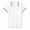 Рубашка поло женская Virma Stripes Lady, белая с логотипом в Самаре заказать по выгодной цене в кибермаркете AvroraStore
