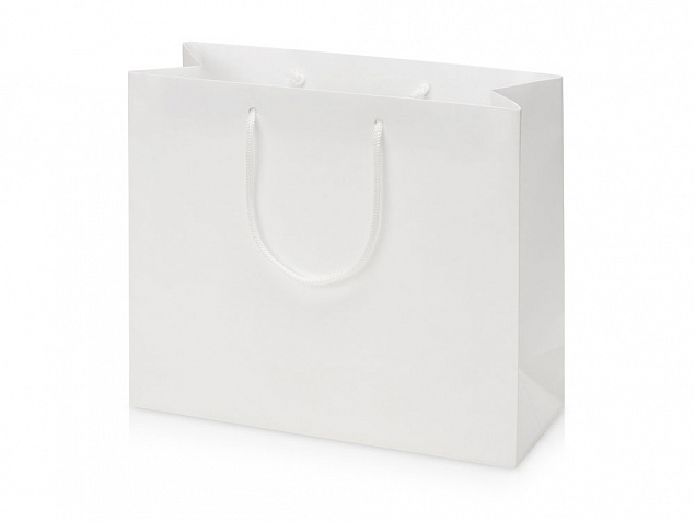 Пакет подарочный Imilit W, белый с логотипом в Самаре заказать по выгодной цене в кибермаркете AvroraStore