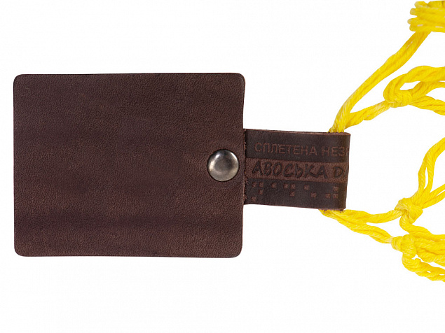 Авоська «Dream» из натурального хлопка с кожаными ручками, 25 л с логотипом в Самаре заказать по выгодной цене в кибермаркете AvroraStore