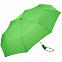 Зонт складной AOC, светло-зеленый с логотипом в Самаре заказать по выгодной цене в кибермаркете AvroraStore
