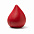 Каплевидный антистресс DONA, Красный с логотипом в Самаре заказать по выгодной цене в кибермаркете AvroraStore
