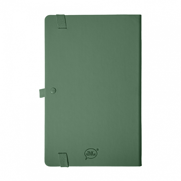 Бизнес-блокнот А5 FLIPPY, зеленый, твердая обложка, в линейку с логотипом в Самаре заказать по выгодной цене в кибермаркете AvroraStore
