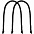 Ручки Corda для пакета L, черные с логотипом в Самаре заказать по выгодной цене в кибермаркете AvroraStore