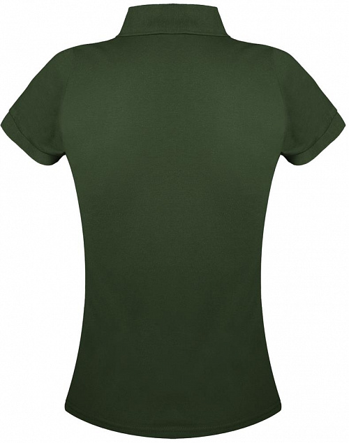 Рубашка поло женская Prime Women 200 темно-зеленая с логотипом в Самаре заказать по выгодной цене в кибермаркете AvroraStore