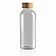 Бутылка для воды из rPET (стандарт GRS) с крышкой из бамбука FSC® с логотипом в Самаре заказать по выгодной цене в кибермаркете AvroraStore