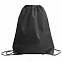 Рюкзак мешок с укреплёнными уголками BY DAY, черный, 35*41 см, полиэстер 210D с логотипом в Самаре заказать по выгодной цене в кибермаркете AvroraStore