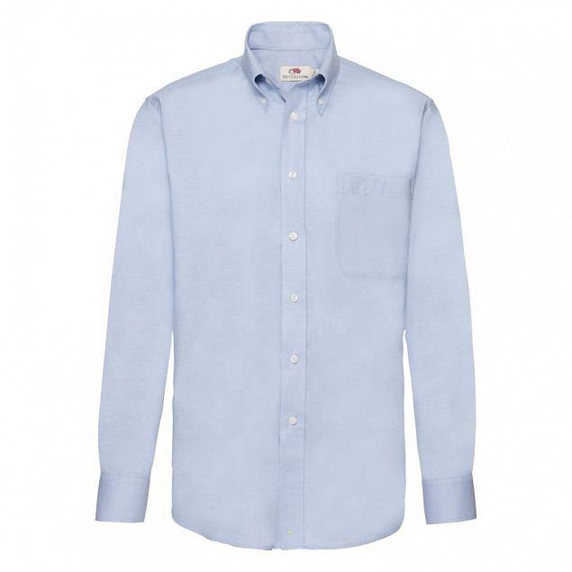 Рубашка мужская LONG SLEEVE OXFORD SHIRT 135 с логотипом в Самаре заказать по выгодной цене в кибермаркете AvroraStore