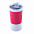 Термокружка вакуумная 'Funny" белая, розовая, силикон с логотипом в Самаре заказать по выгодной цене в кибермаркете AvroraStore
