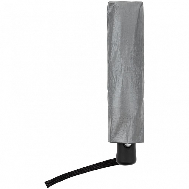 Зонт складной ironWalker, серебристый с логотипом в Самаре заказать по выгодной цене в кибермаркете AvroraStore