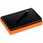 Набор Trait, черно-оранжевый с логотипом в Самаре заказать по выгодной цене в кибермаркете AvroraStore