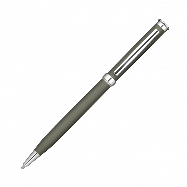 Шариковая ручка Benua, серая с логотипом в Самаре заказать по выгодной цене в кибермаркете AvroraStore