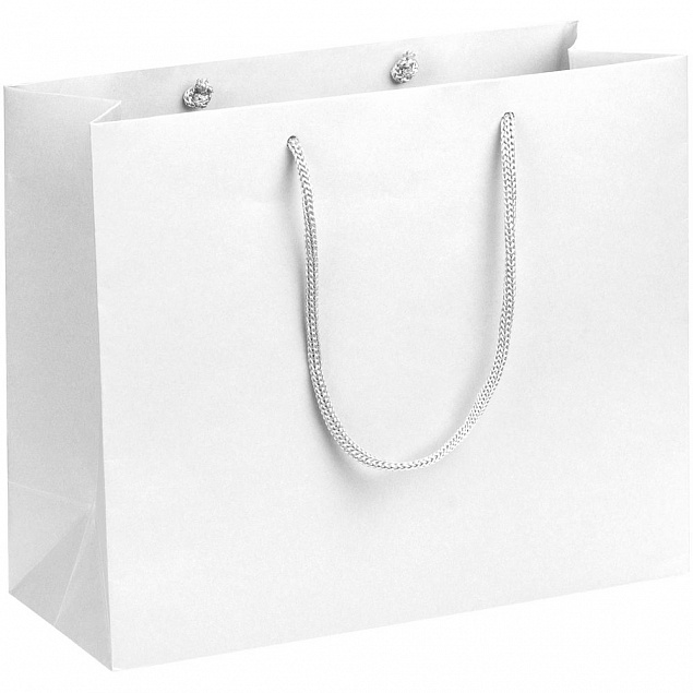 Пакет бумажный Porta S, белый с логотипом в Самаре заказать по выгодной цене в кибермаркете AvroraStore