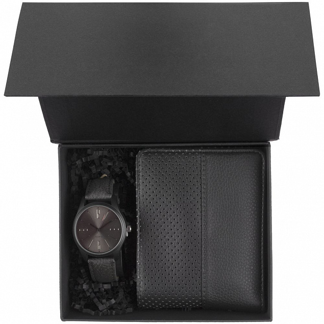 Коробка Magnus, черная с логотипом в Самаре заказать по выгодной цене в кибермаркете AvroraStore