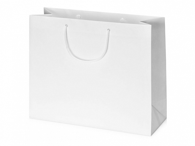 Пакет подарочный Imilit XL, белый с логотипом в Самаре заказать по выгодной цене в кибермаркете AvroraStore