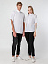 Рубашка женская с коротким рукавом Collar, белая с логотипом в Самаре заказать по выгодной цене в кибермаркете AvroraStore