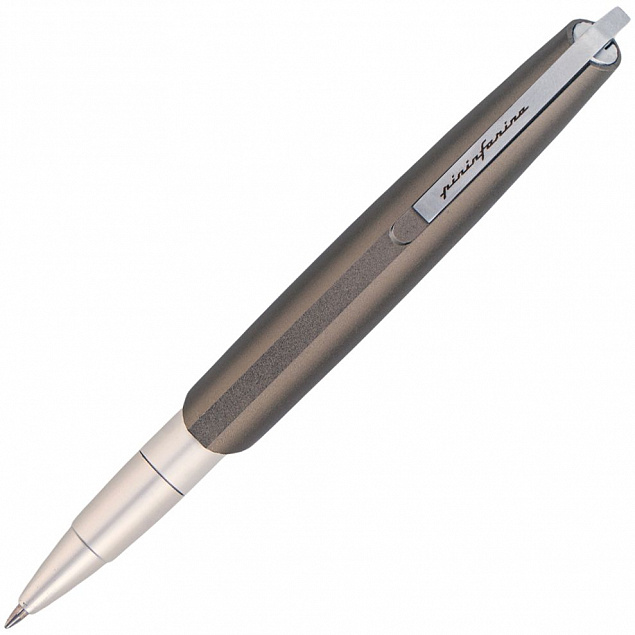 Шариковая ручка PF Go, серая с логотипом в Самаре заказать по выгодной цене в кибермаркете AvroraStore